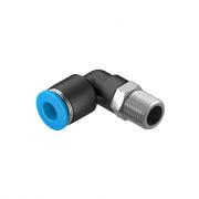 Угловой штуцер с цанговым зажимом и резьбой Festo QSL‑1/8‑10 (10 шт.) [190658]