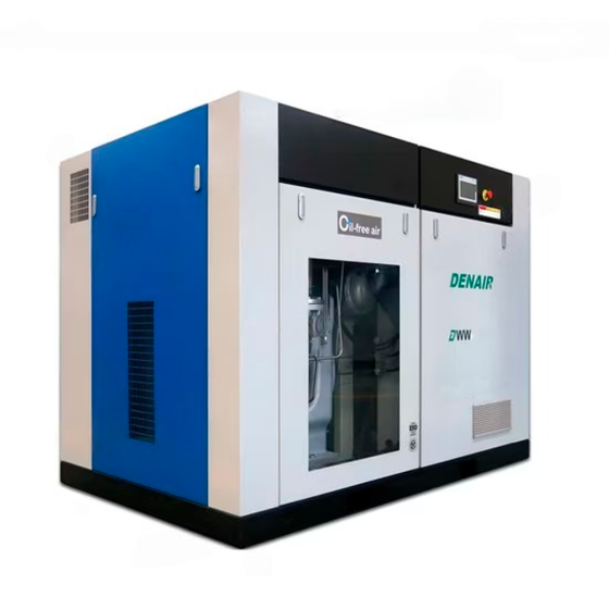Винтовой компрессор DENAIR DWW-250W - 10 бар безмасляный